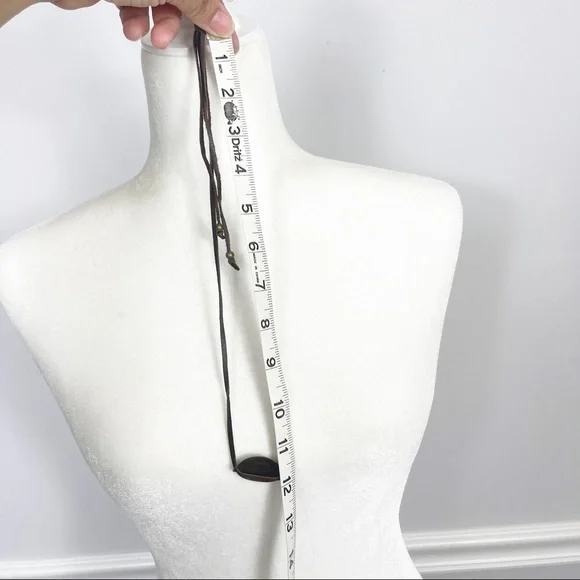 Vintage Romans 8:28 Pendant Leather Strand Necklace Unisex - Picture 7 of 9